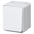 ATLASDESIGN PROFI IP54 О/У 1-клавишный ВЫКЛЮЧАТЕЛЬ КНОПОЧНЫЙ, сх.1, 10А, БЕЛЫЙ ATN540115