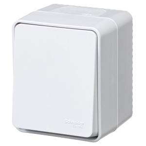 ATLASDESIGN PROFI IP54 О/У 1-клавишный ВЫКЛЮЧАТЕЛЬ КНОПОЧНЫЙ, сх.1, 10А, БЕЛЫЙ ATN540115
