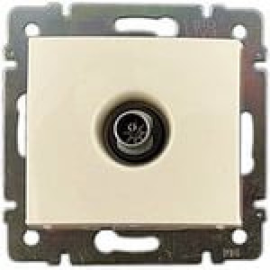Розетка телевизионная проходная TV СП Valena 14дБ механизм сл. кость DIY-упак. Leg 695625