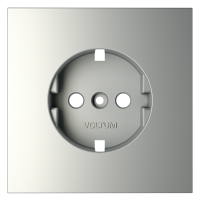 Накладка для розетки с заземлением, S70 (сталь)