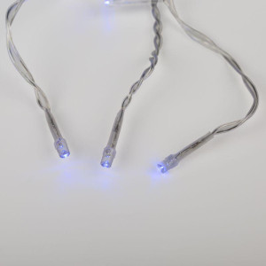 Гирлянда светодиодная Светодиодный Дождь 1.5х1.5м 144LED син. 12Вт 230В IP20 с контроллером провод прозр. Neon-Night 235-033