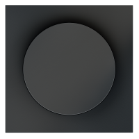 Накладка для светорегулятора поворотно-нажимного, S70 (графит)