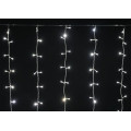 Гирлянда Занавес 1.5х1.5м 160LED тепл. бел. IP20 провод прозр. 230В транзит IEK LGDB201-1-160-L1-T-S-20