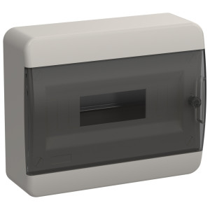 Корпус ЩРН-П-12 TEKFOR IP41 черн. прозр. дверь пластик. IEK TF5-KP12-N-12-41-K01-K03
