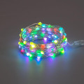 Гирлянда Роса 10м 100LED RGB IP44 с пультом 8 режимов элементы питания 3хAA Neon-Night 303-259