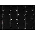 Гирлянда Бахрома 4.5х0.7м 200LED тепл. бел. IP44 провод прозр. 230В мерцание транзит IEK LGDU321-1-200-L3-T-S-44