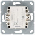 Jasmart Выключатель двухклавишный для штор 10A 250V~ с накладкой, цвет Мокко