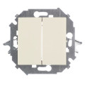 Выключатель 2-кл. СП Simon 15 16А IP20 винтов. зажим механизм сл. кость Simon 1591398-031