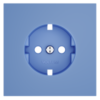 Накладка для розетки с заземлением, S70 деним