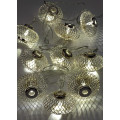 Гирлянда светодиодная Фонарики хром 5х3см 10LED тепл. бел. 1.8+0.3м КОСМОС KOC_GIR-B120