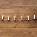 Гирлянда светодиодная Свечи 4м 20LED тепл. бел. 2Вт IP20 провод ПВХ темн. зел. Neon-Night 303-083