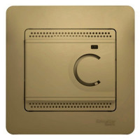 GLOSSA ТЕРМОСТАТ электронный для теплого пола с датчиком, 10A, в сборе, ТИТАН GSL000438