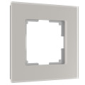 W0013117/ Рамка на 1 пост Senso (дымчатый, стекло soft-touch)
