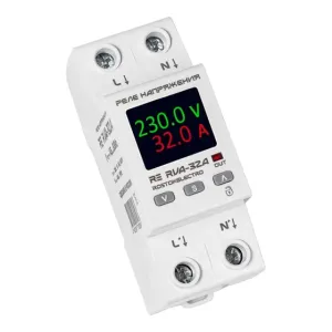 Реле напряжения ROSTOKELECTRO RE RVA-32A с ЖК-дисплеем 46-671