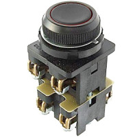 КЕ-012 У3 исп.3, черный, 2з+2р, цилиндр, IP40, 10А, 660В, выключатель кнопочный Электротехник