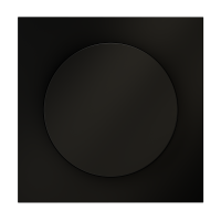 Накладка для светорегулятора поворотно-нажимного, S70 (черный матовый)