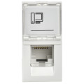 Розетка компьютерная 1-м 1мод. RJ45 кат.5E UTP механизм PRIMER IEK CKK-40D-RI1-K01