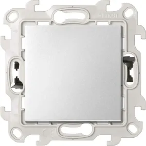 Переключатель проходной S24 Harmonie 10AX 250В с системой PushGo алюм. Simon 2420201-033