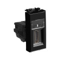 Розетка HDMI 1мод. Avanti Черный квадрат тип А-А модульная DKC 4402251