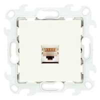 Розетка компьютерная СП Simon 24 RJ45 кат.5E UTP IP20 механизм сл. кость Simon 2410598-031