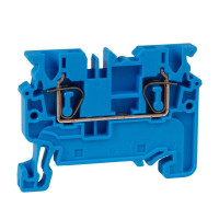 Клемма проходная 2,5 кв.мм пружинная OptiClip CX-2,5-I-BU-24A-(0,2-2,5)-синий