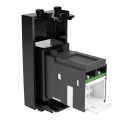 Розетка компьютерная RJ-45 . кат.5e Avanti Черный квадрат модульная DKC 4402461