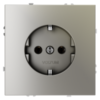 Розетка встраиваемая VOLTUM S70 с заземлением 16А, (шелк)