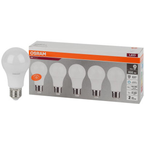 Лампа светодиодная LED Value LVCLA75 10SW/865 грушевидная матовая E27 230В 2х5 RU (уп.5шт) OSRAM 4058075577770