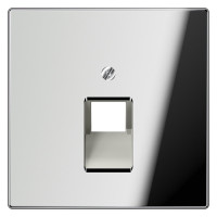 Накладка на розетку информационную Jung LS METAL, скрытый монтаж, хром, GCR2969-1UA