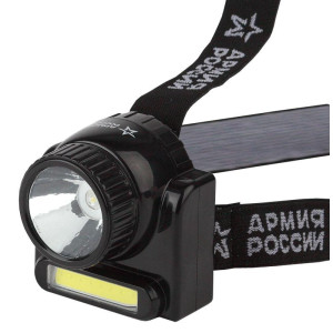 Фонарь светодиодный налобный аккумуляторный GA-501 АР "Гранит" 3ВтCOB+3ВтLED ближний и дальний свет (картон. упак.) Эра Б0030185