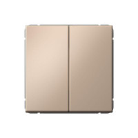 ARTGALLERY 2-клавишный ПЕРЕКЛЮЧАТЕЛЬ, 10АХ, механизм, быстрозажим. клем., ПЕСОЧНЫЙ GAL001265S