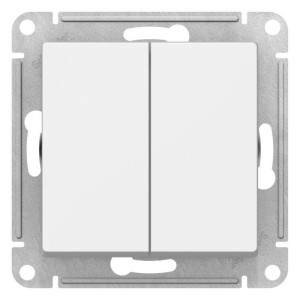 ATLASDESIGN 2-клавишный ПЕРЕКРЕСТНЫЙ ПЕРЕКЛЮЧАТЕЛЬ, сх.7+7, 10АХ, механизм, ЛОТОС ATN001373