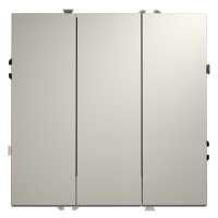 Выключатель встраиваемый VOLTUM S70 трехклавишный 10А, (кашемир)