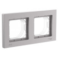 ATLASDESIGN AQUA 2-постовая РАМКА, IP44, АЛЮМИНИЙ ATN440302