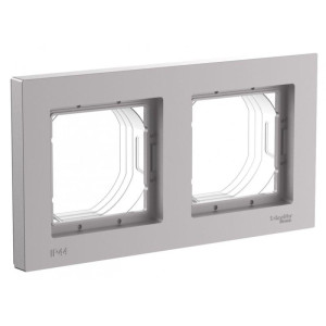 ATLASDESIGN AQUA 2-постовая РАМКА, IP44, АЛЮМИНИЙ ATN440302