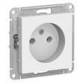ATLASDESIGN РОЗЕТКА без заземления без шторок, 16А, механизм, БЕЛЫЙ ATN000141