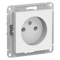 ATLASDESIGN РОЗЕТКА без заземления без шторок, 16А, механизм, БЕЛЫЙ ATN000141
