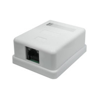 Компьютерная розетка 8P8C RJ-45, UTP, Cat.5e, 1 порт