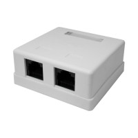 Компьютерная розетка 8P8C RJ-45, UTP, Cat.5e, 2 порта