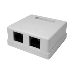 Компьютерная розетка 8P8C RJ-45, UTP, Cat.5e, 2 порта