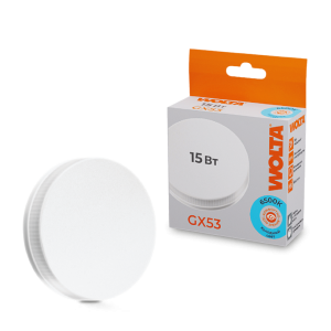 Светодиодная лампа WOLTA 25W75R15GX53 15Вт 6500K GX53