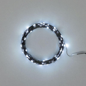 Гирлянда Роса 20м 200LED бел. IP20 230В с контроллером провод зел. Neon-Night 303-265