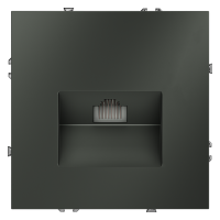 Розетка компьютерная встраиваемая VOLTUM S70 RJ45 кат.6, титан