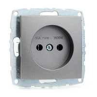 Розетка без заземления механизм Mono Electric Despina/ Larissa антрацит 500-002422-116