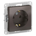 ATLASDESIGN РОЗЕТКА с заземлением без шторок, 16А, механизм, МОККО ATN000643
