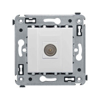 Розетка телевизионная одиночная TV СП Avanti Белое облако DKC 4400503