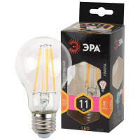 Лампа светодиодная филаментная F-LED A60-11W-827-E27 11Вт A60 грушевидная 2700К тепл. бел. E27 Эра Б0035025