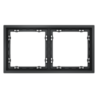 Рамка пластиковая VOLTUM S70 на 2 поста, (графит)