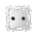Simon 24 Алюминий Розетка TV-SAT оконечная