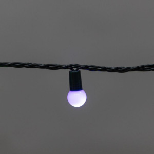 Гирлянда светодиодная Мультишарики 20м d15мм 200LED мульти (RG/RB) 11Вт 230В IP44 мигание провод зел. Neon-Night 303-609